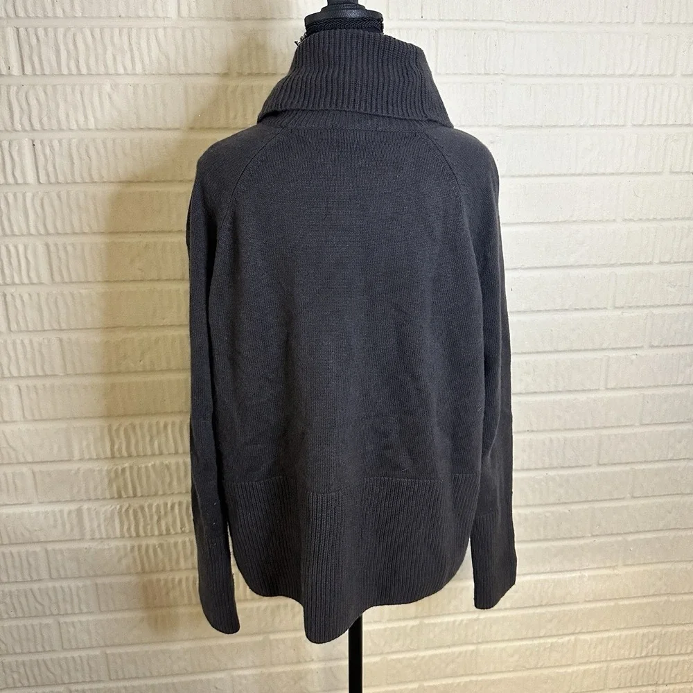Athleta Women's Aspen Turtleneck Sweater Brown Sz S Wool‎ Cashmere Warm Casual